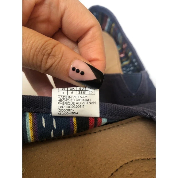 TOMS Women’s Canvas Slip-on flat shoes Size 8 - Picture 7 of 7